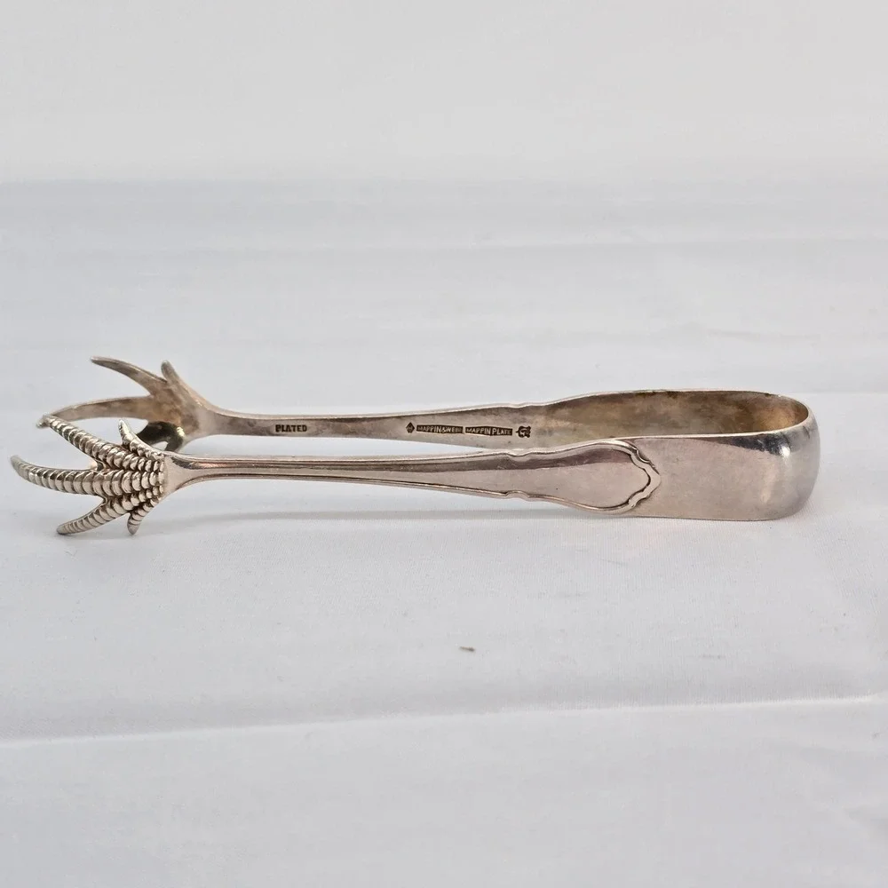 Mappin & Webb Silver Plated Sugar Tongs Vintage Bird Claw Talon Tea Service